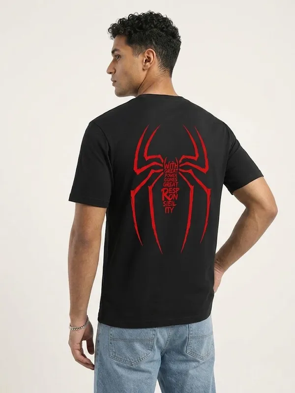 Spider_Legacy_Back_Print_Premium_Cotton_T-Shirt_–_Black
