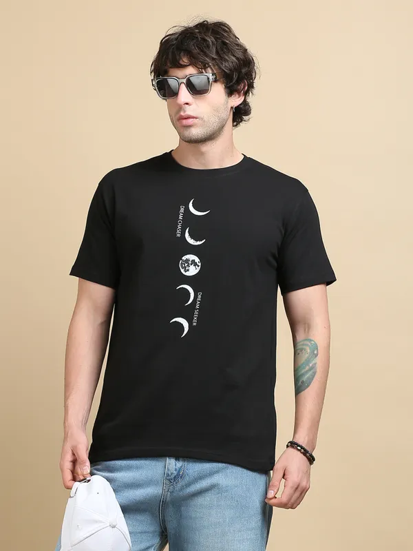 Black_Lunar_Dream_Cotton_Round_Neck_T-Shirt
