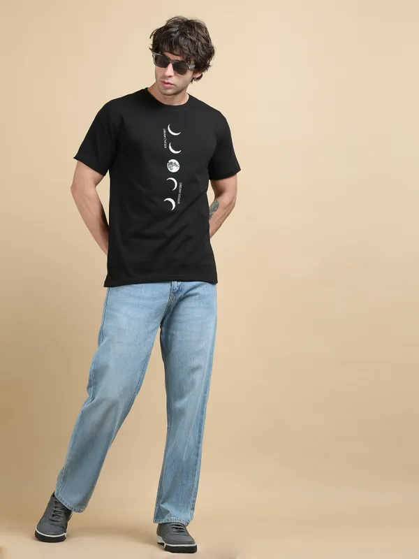 Black_Lunar_Dream_Cotton_Round_Neck_T-Shirt