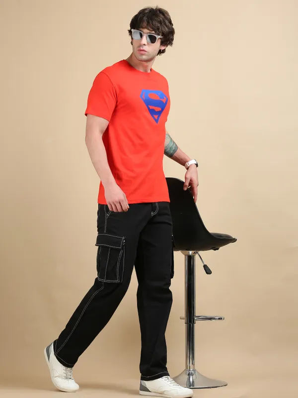 Red_Supercore_Cotton_Round_Neck_T-Shirt