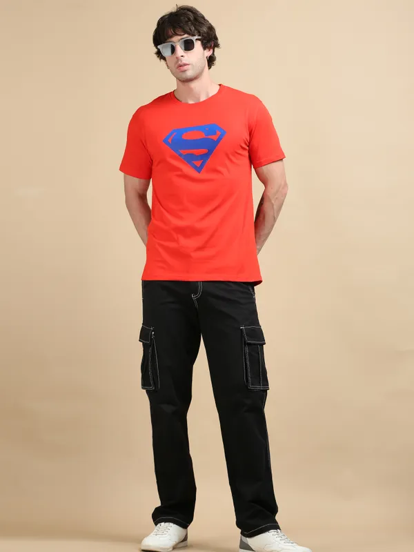 Red_Supercore_Cotton_Round_Neck_T-Shirt