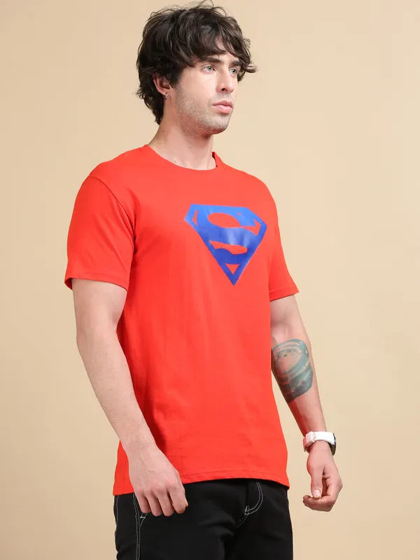 Red_Supercore_Cotton_Round_Neck_T-Shirt