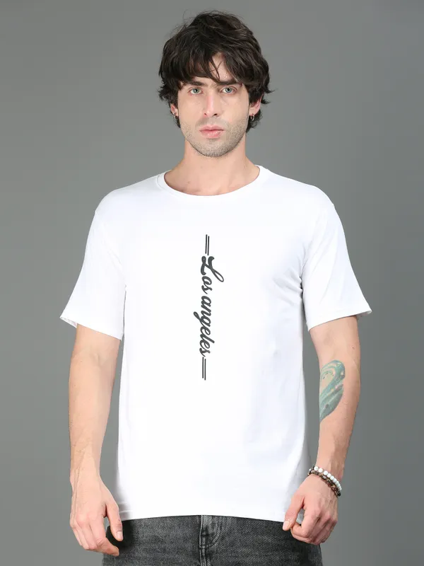 White_Los_Angeles_Classic_Cotton_T-Shirt