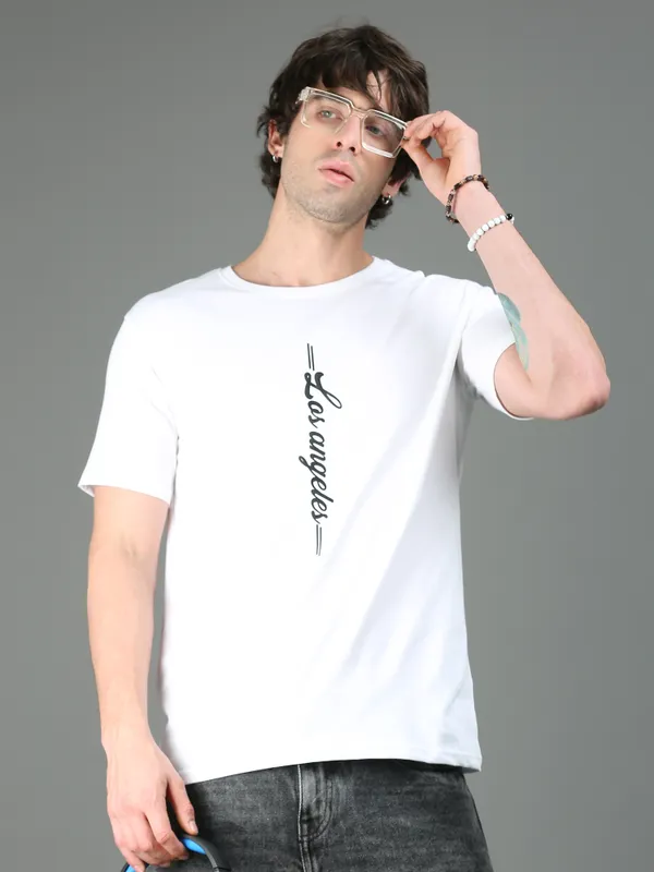 White_Los_Angeles_Classic_Cotton_T-Shirt