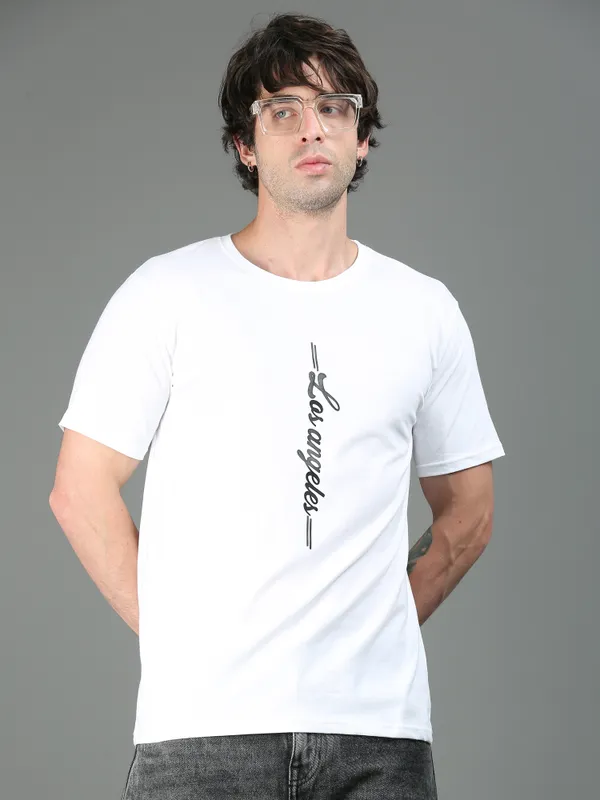 White_Los_Angeles_Classic_Cotton_T-Shirt