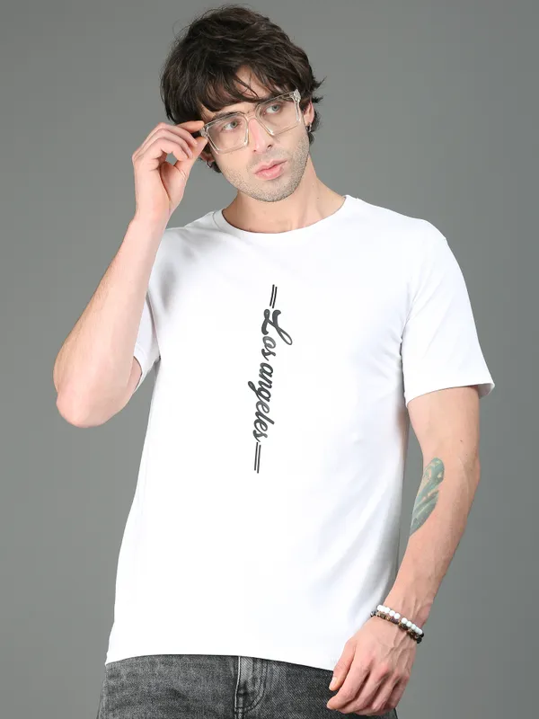 White_Los_Angeles_Classic_Cotton_T-Shirt