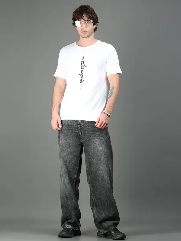 White_Los_Angeles_Classic_Cotton_T-Shirt