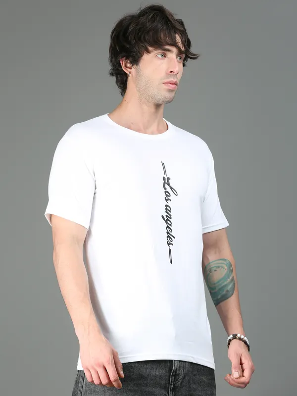 White_Los_Angeles_Classic_Cotton_T-Shirt