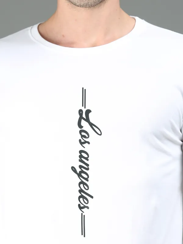 White_Los_Angeles_Classic_Cotton_T-Shirt