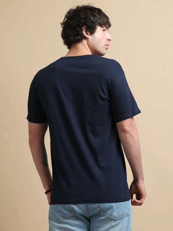 Navy_Blue_Anchored_Compass__Cotton_Round_Neck_T-Shirt