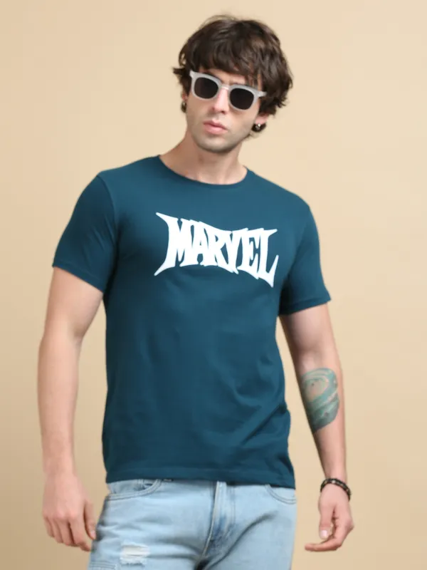 Teal_Blue_Monolith__Cotton_Round_Neck_T-Shirt