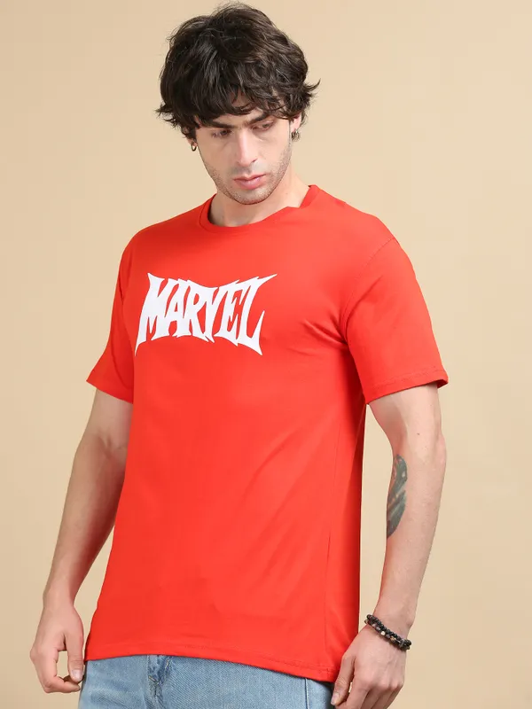 Red_Cotton_Printed_Round_Neck_T-Shirt_For_Men