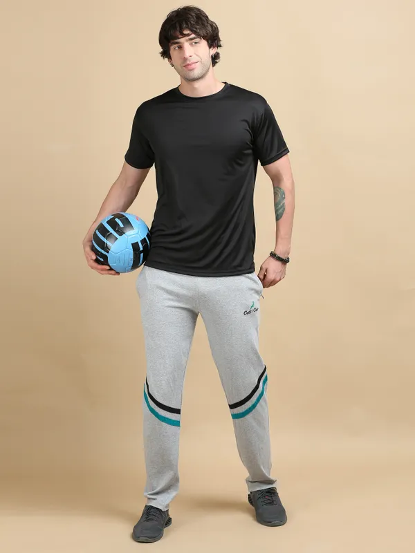Black_Polyester_Round_Neck_Sports_T-Shirt_For_Men