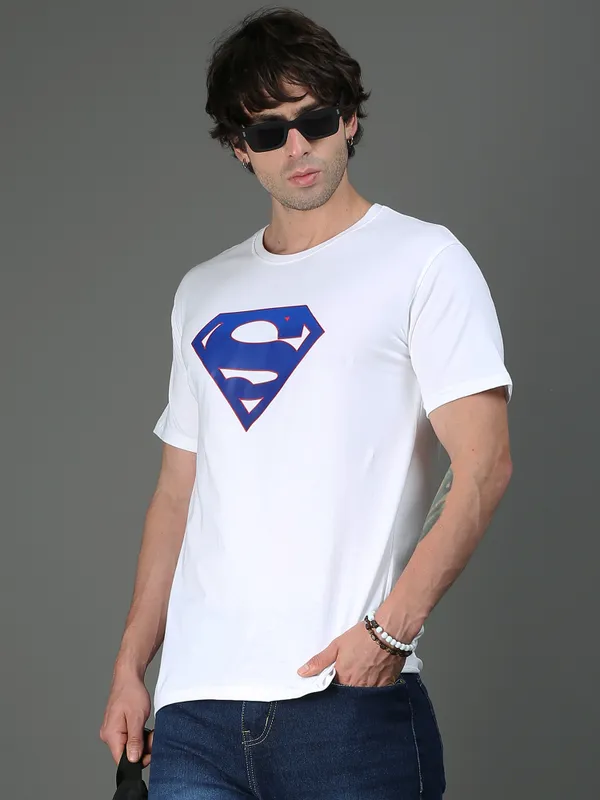 White_Supercore__Cotton_Round_Neck_T-Shirt