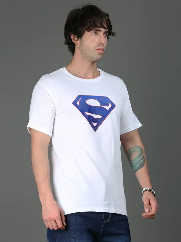 White_Supercore__Cotton_Round_Neck_T-Shirt