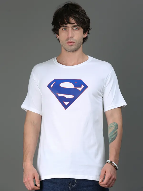 White_Supercore__Cotton_Round_Neck_T-Shirt