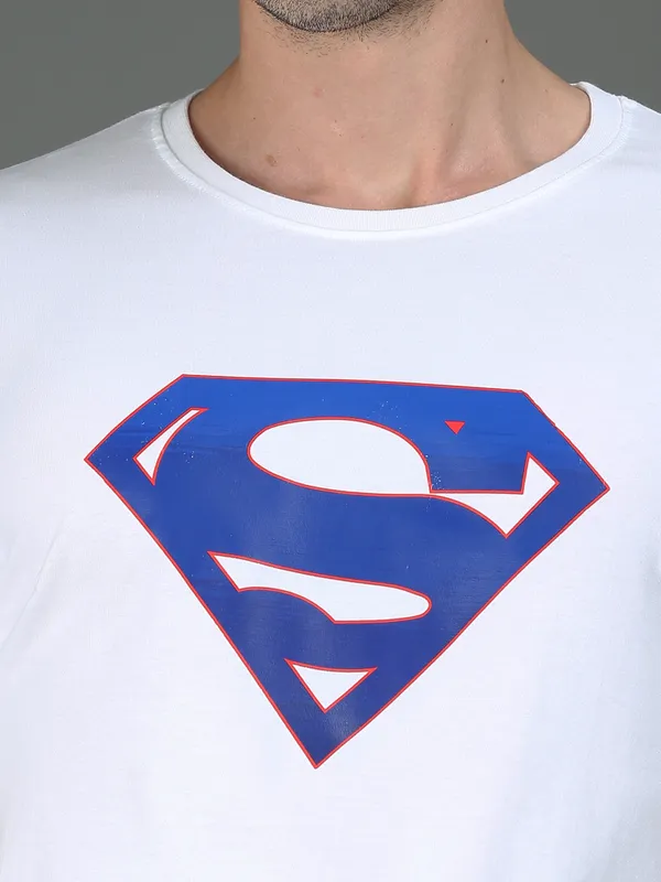 White_Supercore__Cotton_Round_Neck_T-Shirt
