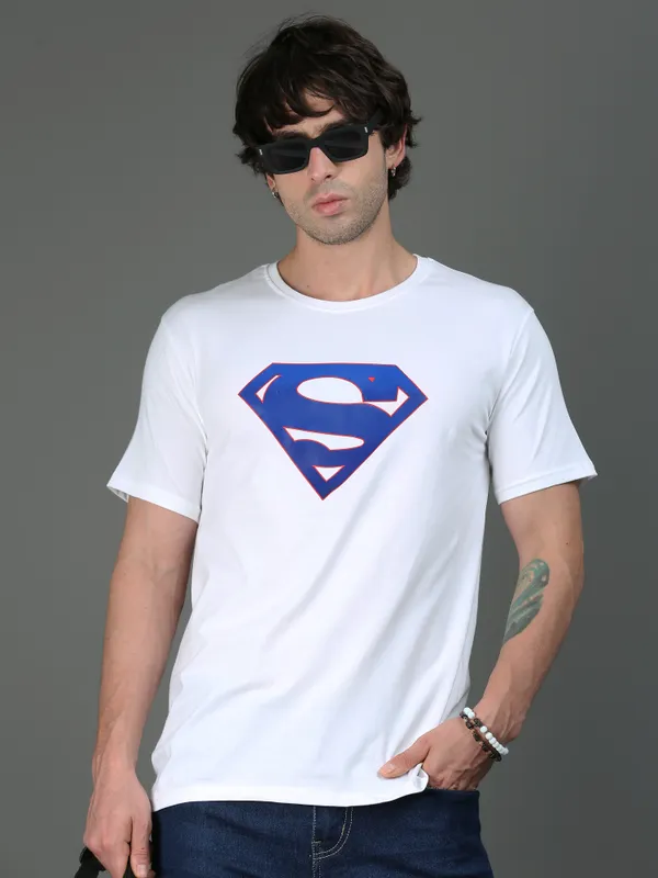 White_Supercore__Cotton_Round_Neck_T-Shirt