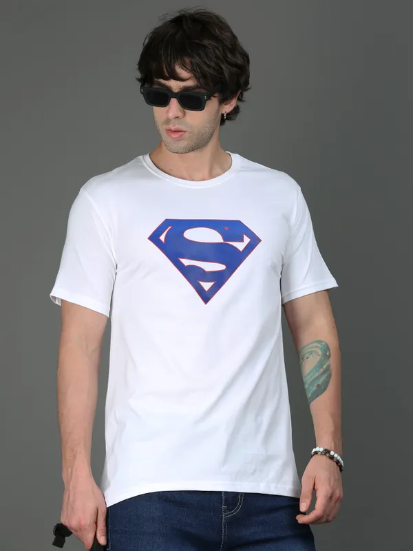 White_Supercore__Cotton_Round_Neck_T-Shirt