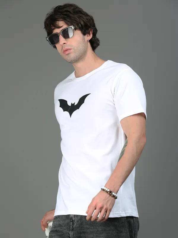 White_Nightwing_Cotton_Round_Neck_T-Shirt
