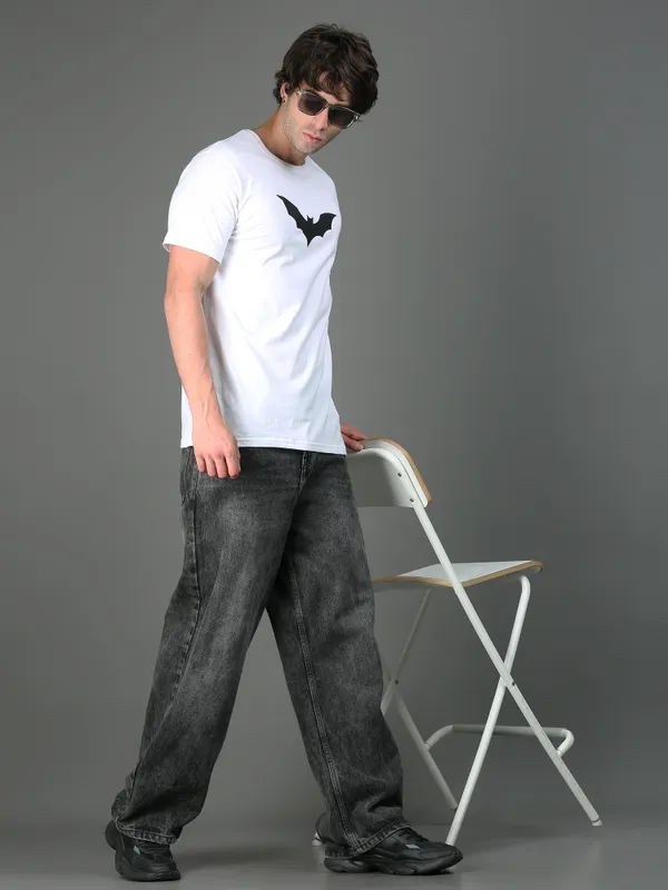 White_Nightwing_Cotton_Round_Neck_T-Shirt