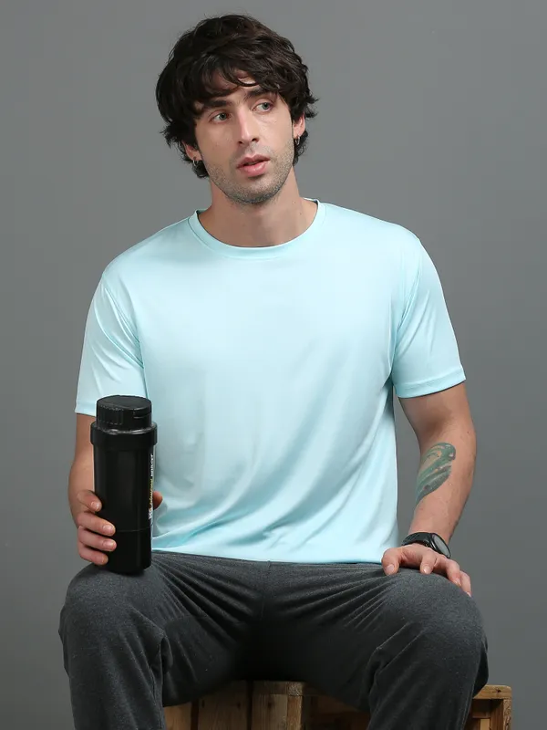 Mint_Polyester_Round_Neck_Sports_T-Shirt_For_Men