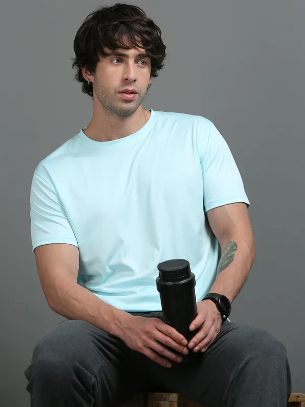 Mint_Polyester_Round_Neck_Sports_T-Shirt_For_Men