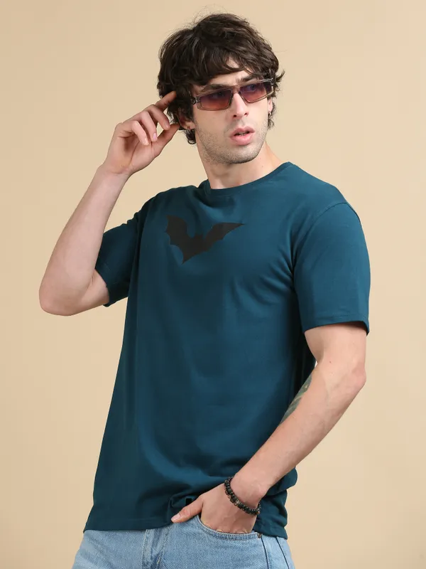 Teal_Blue_Nightwing_Cotton_Round_Neck_T-Shirt