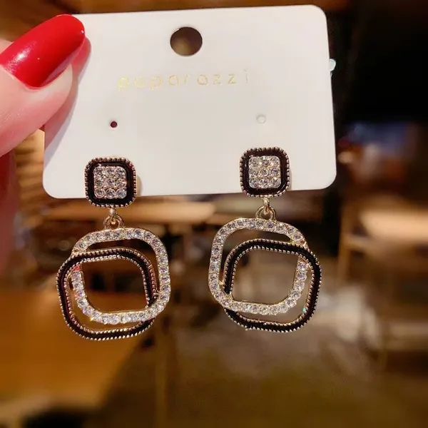 Gold_&_Brown_Alloy_Stud_Earring_For_Women