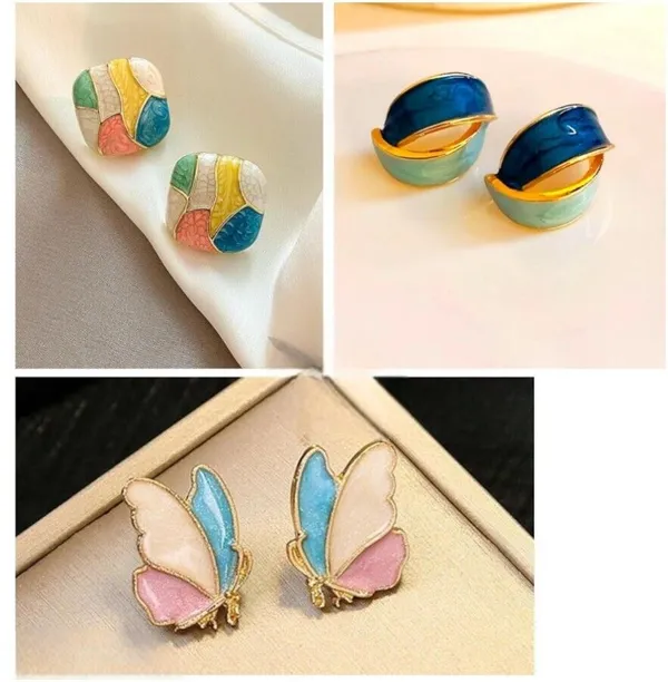 Multicolor_Alloy_Earring_Set_For_Women