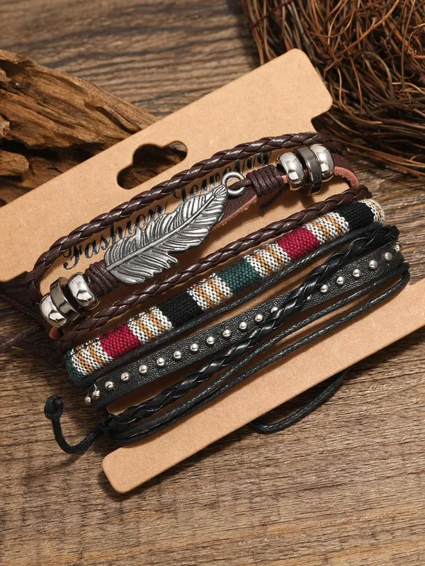 Black_Leather_Bracelet_For__Men