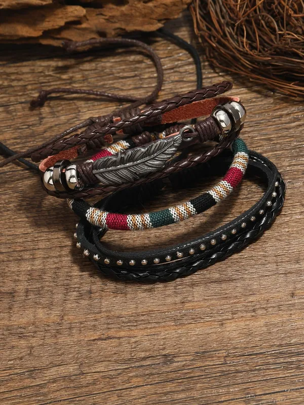 Black_Leather_Bracelet_For__Men