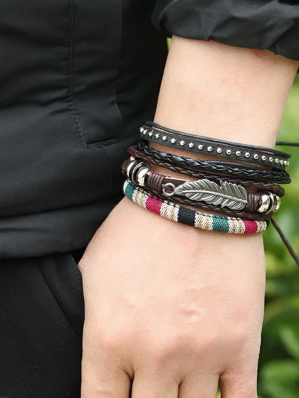 Black_Leather_Bracelet_For__Men