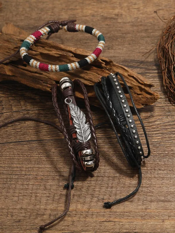 Black_Leather_Bracelet_For__Men
