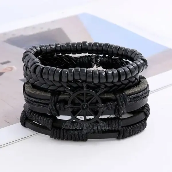 Black_Leather_Bracelet_For__Men