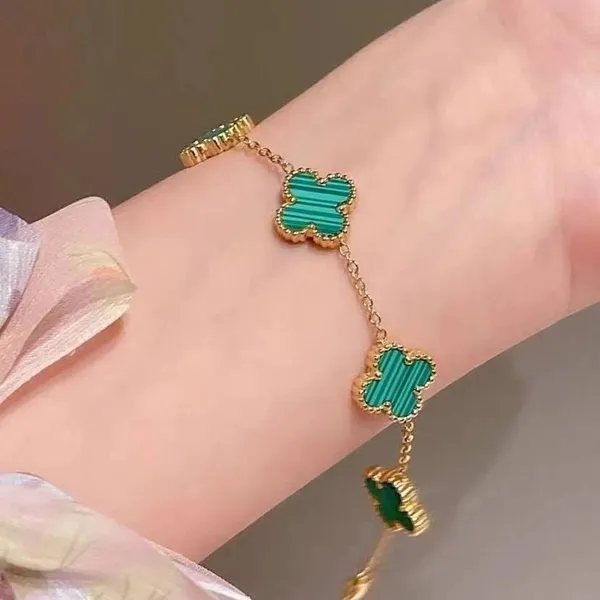 Gold_And_Green_Alloy_Bracelet_For_Women