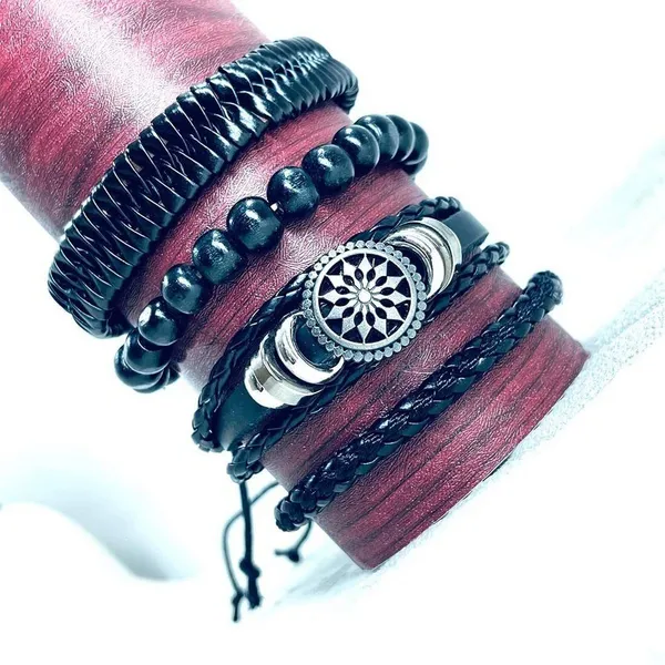 Black_Leather_Bracelet_For__Men