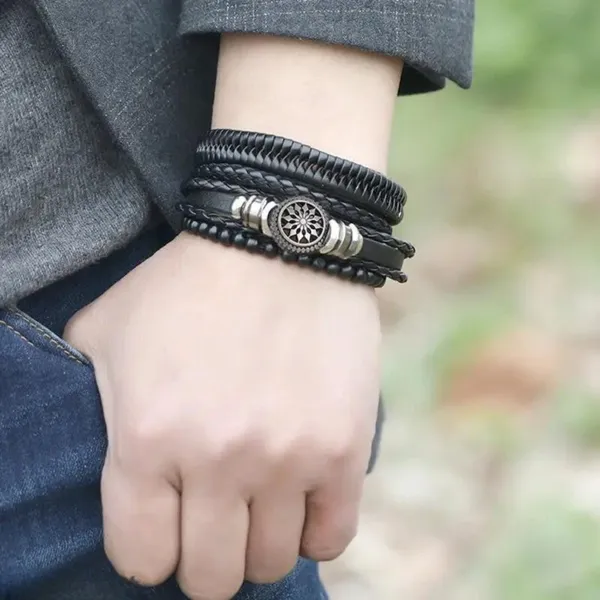 Black_Leather_Bracelet_For__Men