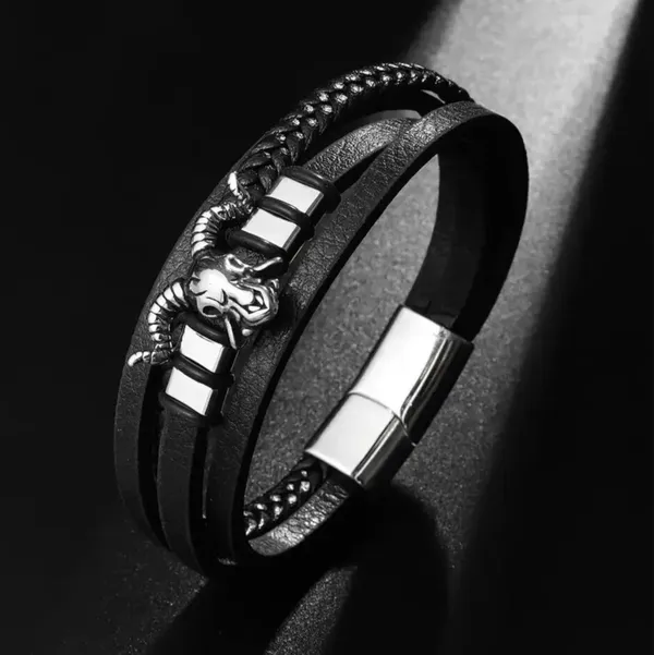 Black_Leather_Bracelet_For__Men