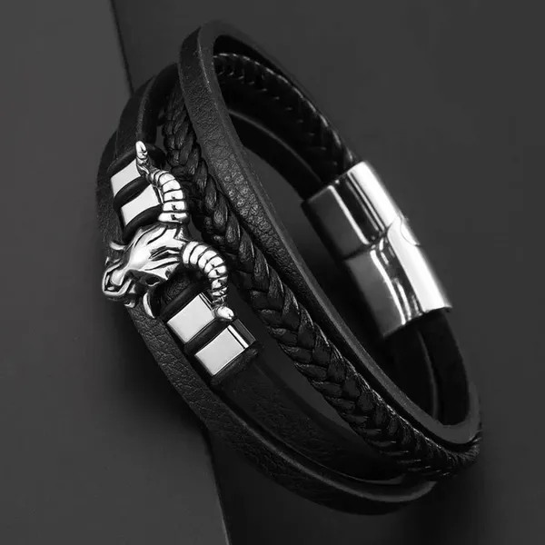 Black_Leather_Bracelet_For__Men