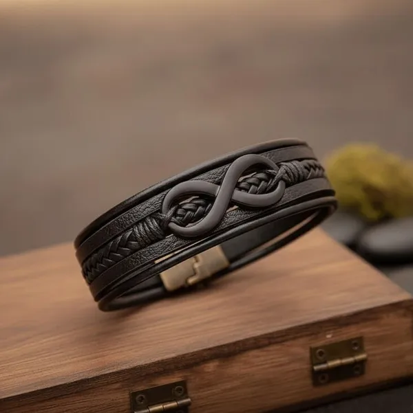 Black_Leather_Bracelet_For__Men