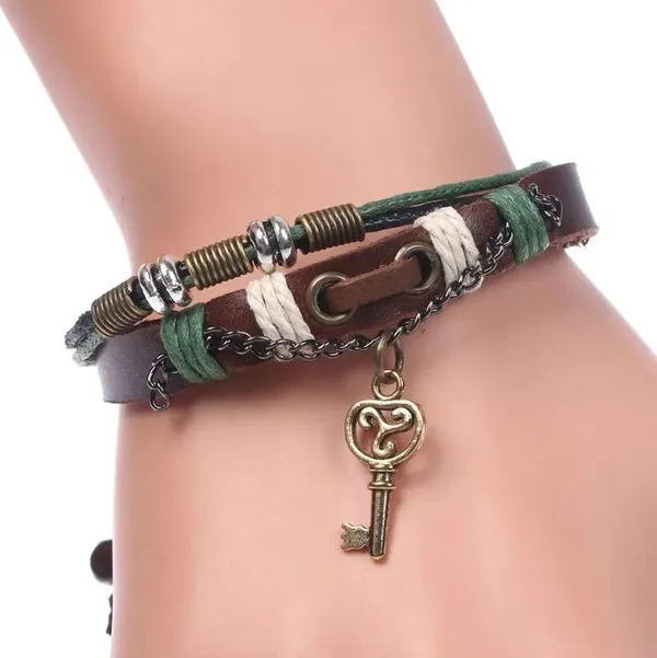 Multicolor_Leather_Bracelet_For__Men