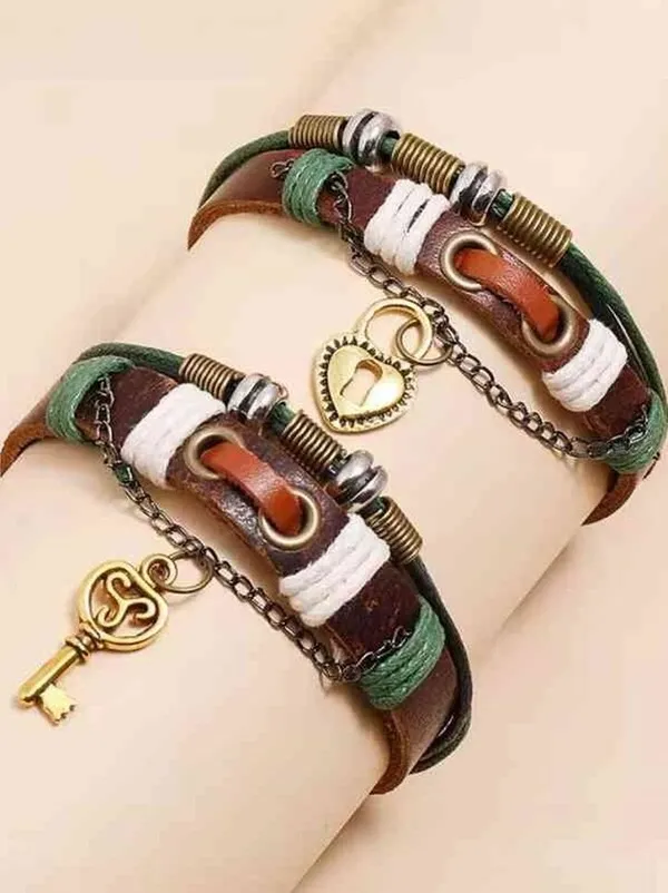 Multicolor_Leather_Bracelet_For__Men
