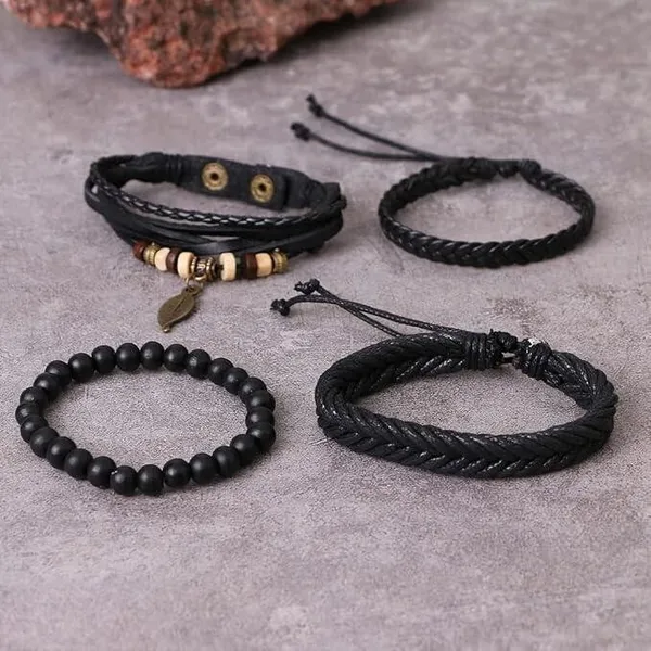 Black_Leather_Bracelet_For__Men