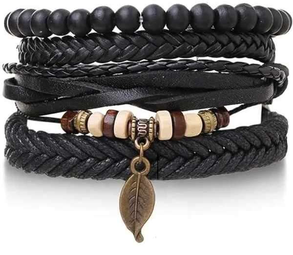 Black_Leather_Bracelet_For__Men