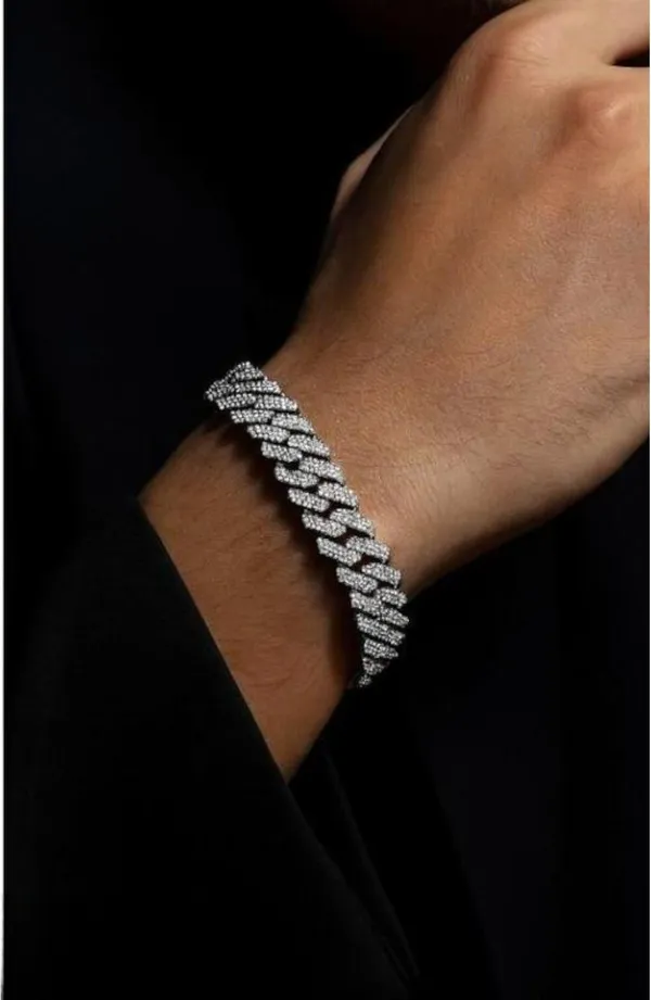 Silver_Alloy_Bracelet_For__Men