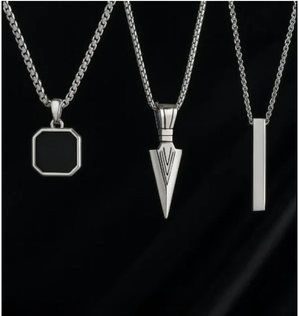 Silver_And_Black_Alloy_Locket_For_Men_Pack_Of_3