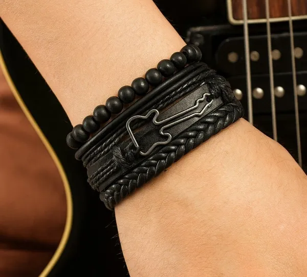 Pack_Of_8_Brown_And_Black_Leather_Bracelet_For_Men
