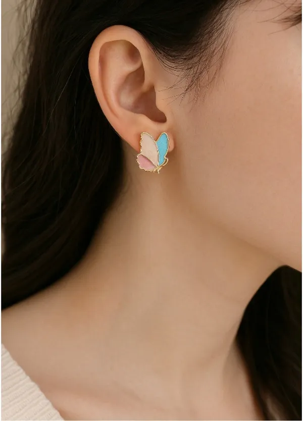 Multicolor_Alloy_Stud_Earring_&_Huggie_Earring_&_Hoop_Earring_&_Cuff_Earring_For_Women