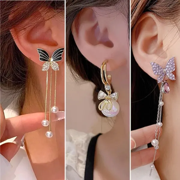 Black_&_White_&_Purple_Alloy_Drops_&_Danglers_For_Women